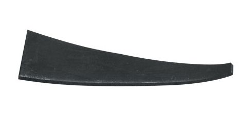 Curved steel wedge