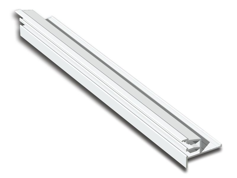 Length of 1 9/16 inch Double Aluma-Trac aluminum vinyl liner track