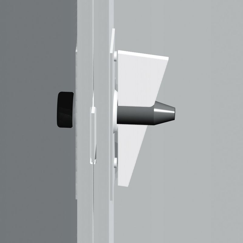 Standard pin and wedge used to lock aluminum pool forms together