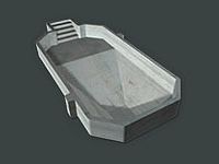 3D rendering of a rectangle concrete pool shell