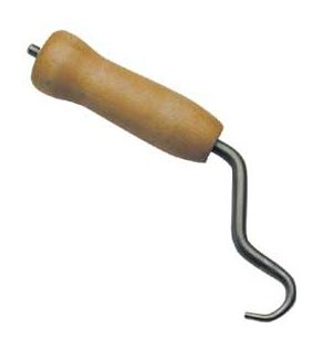 Tie twister with a wooden handle